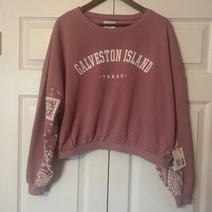 Bandana Sleeve Galveston Crewneck